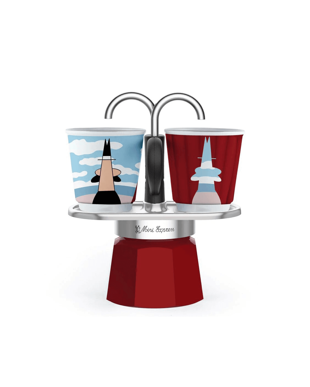Bialetti Mini Express 2 koppar Magritte